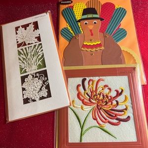 Set of three Papyrus Thanksgiving Cards! 🦃